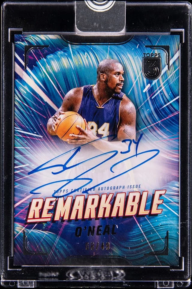 2023-24 Topps Shaquille O'Neal 3 Remarkable Autograph #RM-SO card image