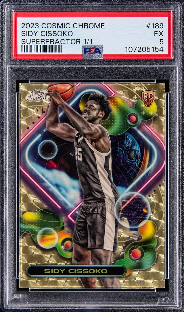 2023-24 Topps Sidy Cissoko Cosmic Chrome SuperFractor #189 card image