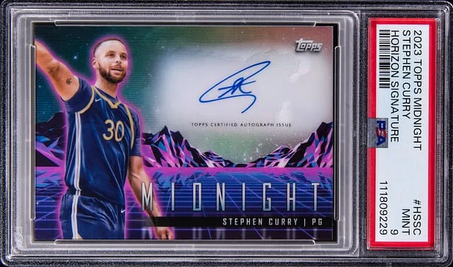 2023-24 Topps Stephen Curry Midnight Horizon Signature #HSSC card image