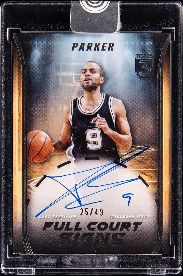 2023-24 Topps Tony Parker 3 Full Court Signs #FCS-TP card image