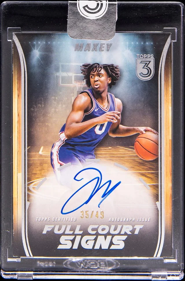 2023-24 Topps Tyrese Maxey 3 Full Court Signs #FCS-TMA card image