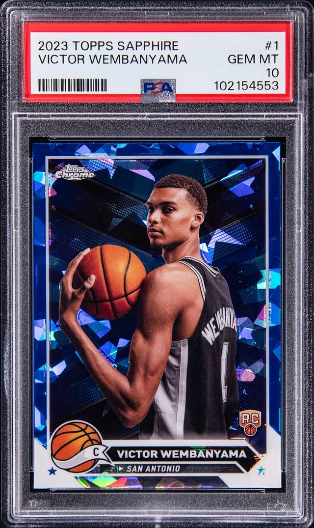2023-24 Topps Victor Wembanyama Mercury Gold Refractor #1 card image