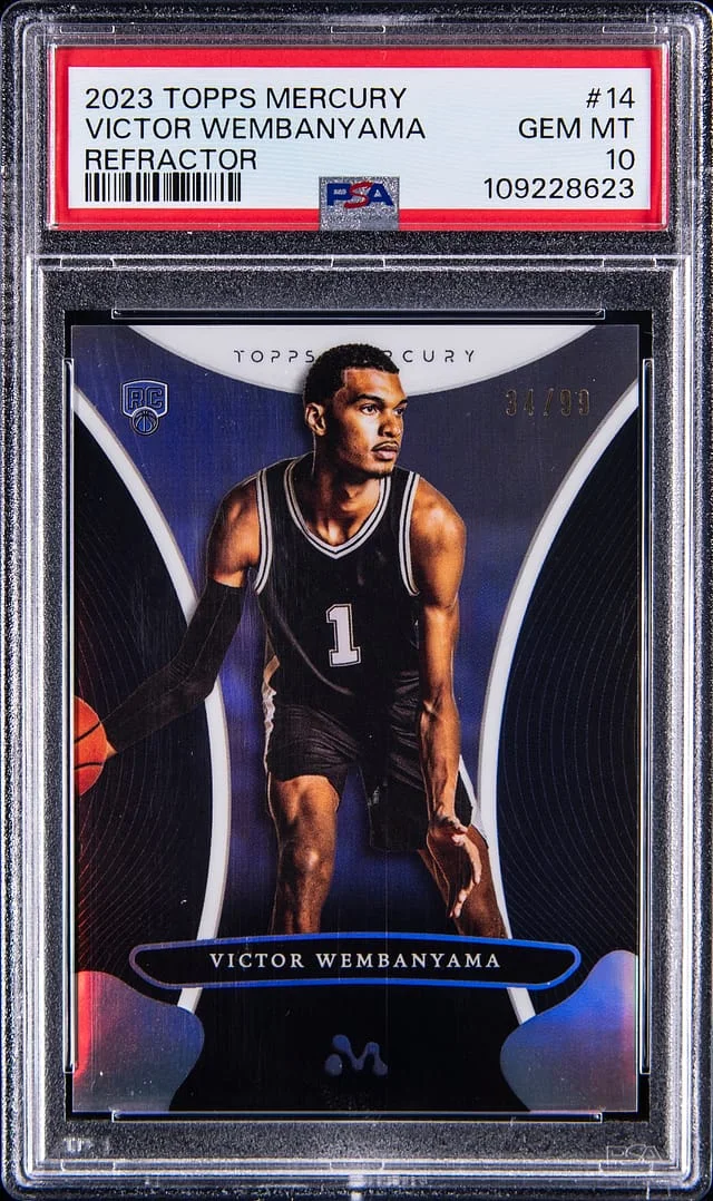 2023-24 Topps Victor Wembanyama Mercury Refractor #14 card image