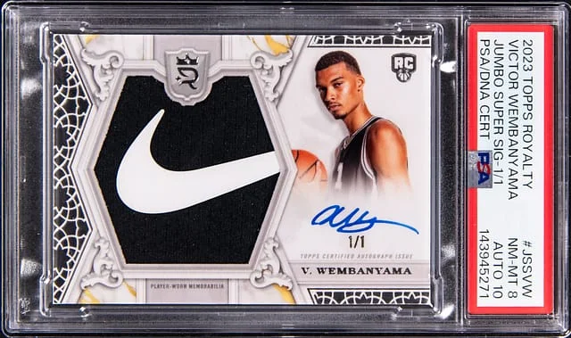 2023-24 Topps Victor Wembanyama Royalty Jumbo Super Signatures #JSS-VW card image