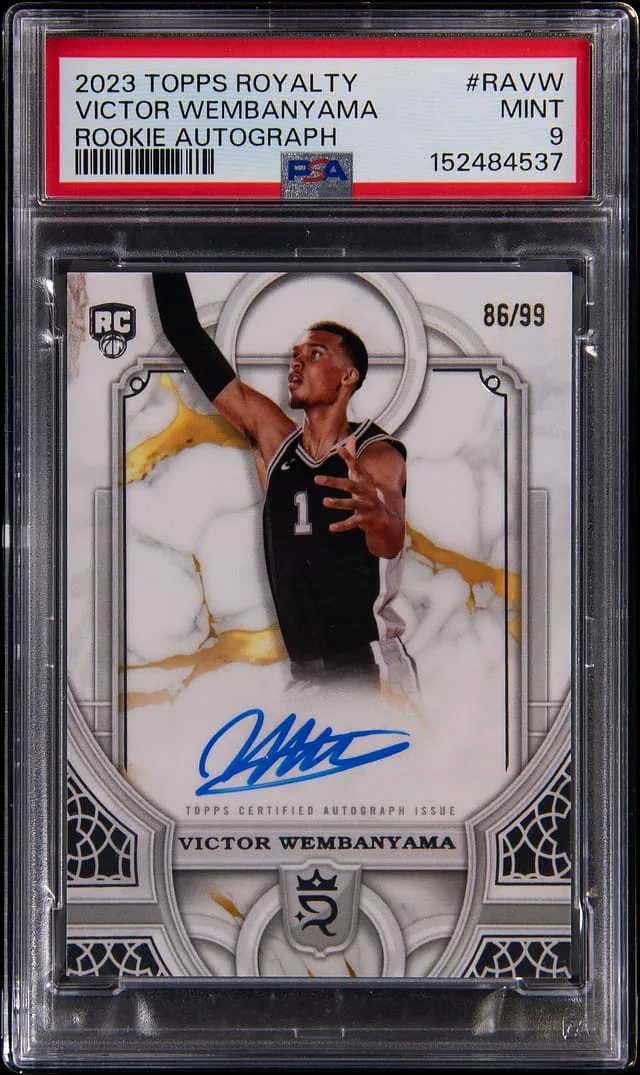 2023-24 Topps Victor Wembanyama Royalty Autographs #RA-VW card image