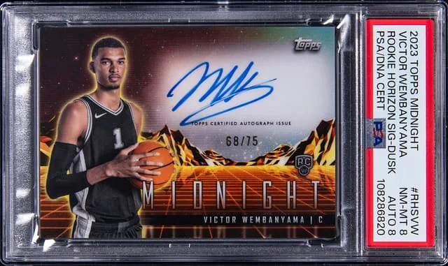 2023-24 Topps Victor Wembanyama Midnight Horizon Signatures Dusk #RHS-VW card image