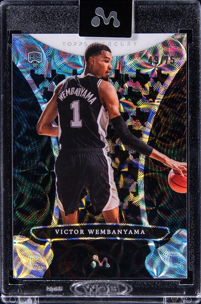 2023-24 Topps Victor Wembanyama - Topps Encased Mercury Kaleidoscope Refractor #19 card image