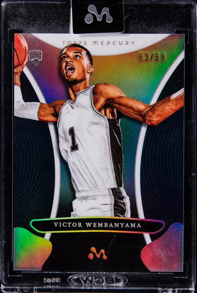 2023-24 Topps Victor Wembanyama - Topps Encased Mercury Refractor #3 card image