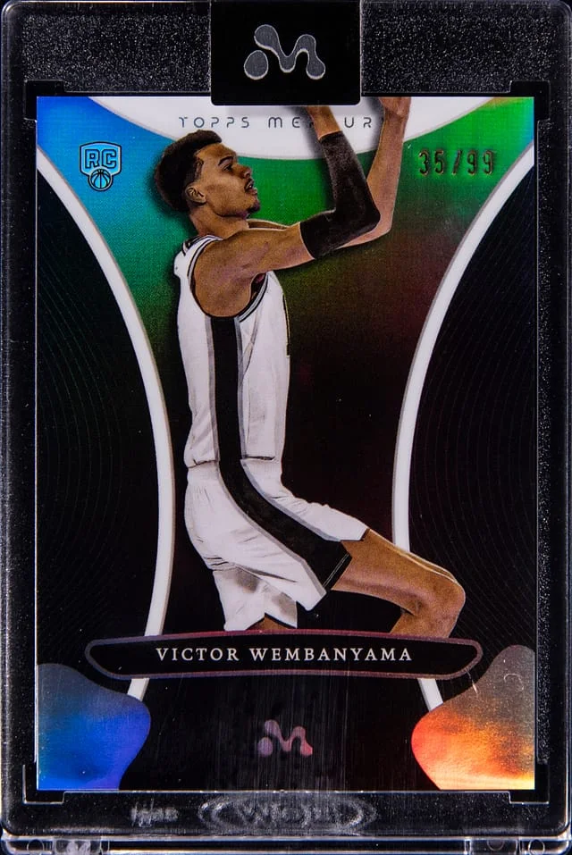 2023-24 Topps Victor Wembanyama - Topps Encased Mercury Refractor #5 card image