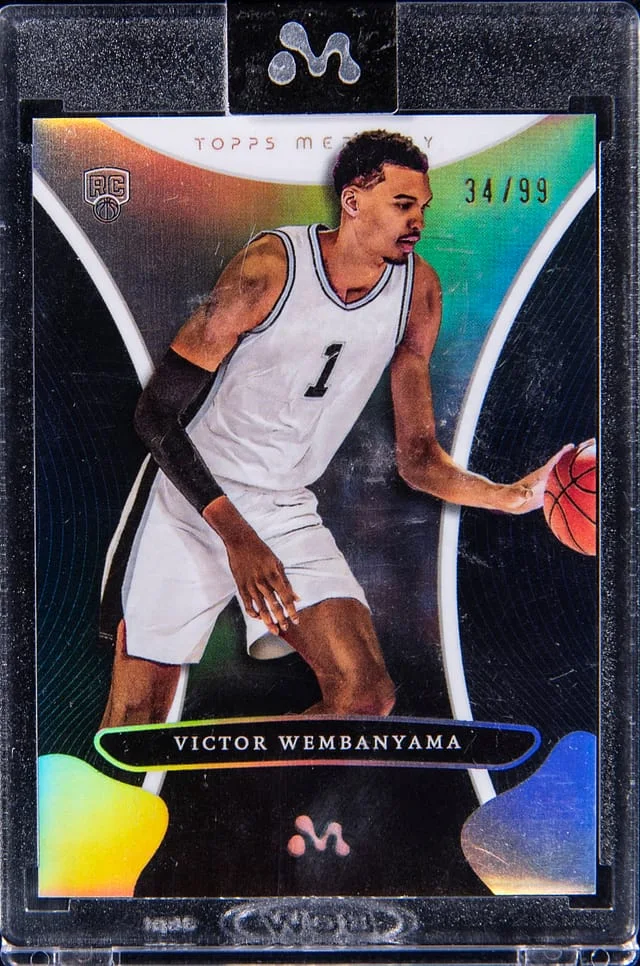 2023-24 Topps Victor Wembanyama - Topps Encased Mercury Refractor #7 card image