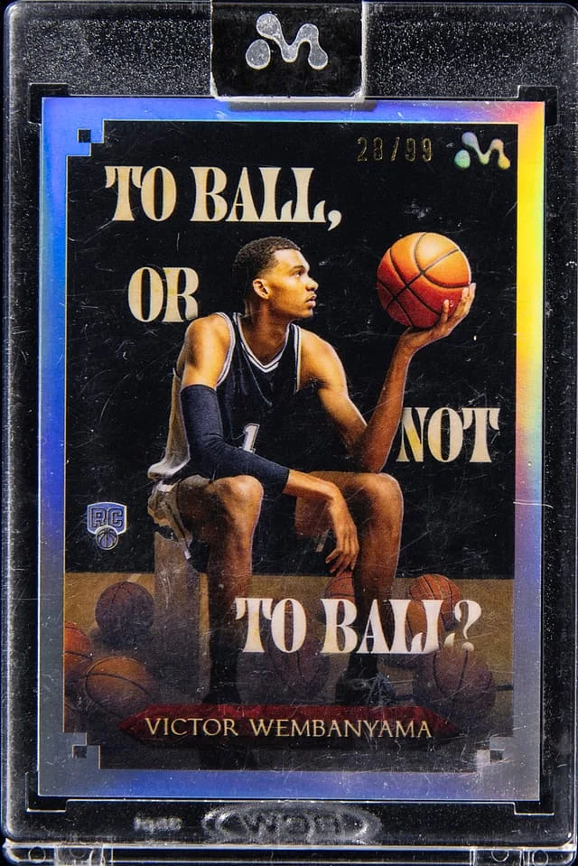 2023-24 Topps Victor Wembanyama - Topps Encased Mercury To Ball or Not To Ball? #VW-10 card image