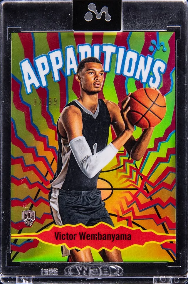 2023-24 Topps Victor Wembanyama - Topps Encased Mercury Victory Wembanyama Apparitions #VW-4 card image