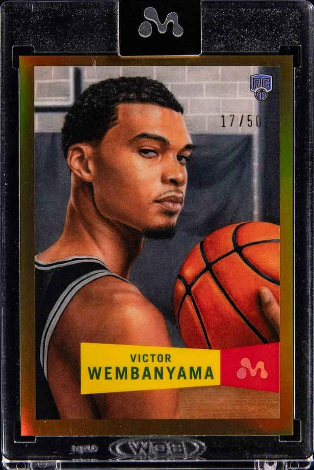 2023-24 Topps Victor Wembanyama - Topps Encased Mercury Portrait Gold #VW-6 card image