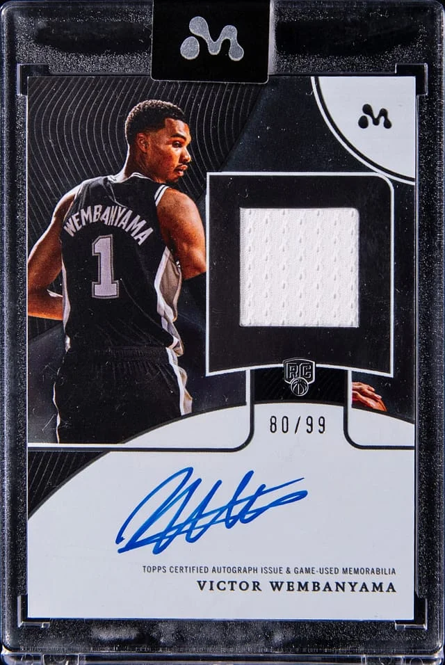 2023-24 Topps Victor Wembanyama Mercury Autograph Relic #WAR-10A card image