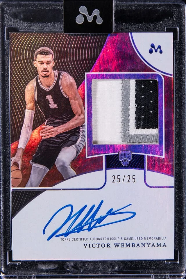 2023-24 Topps Victor Wembanyama Mercury Autograph Relic #WAR-2E card image