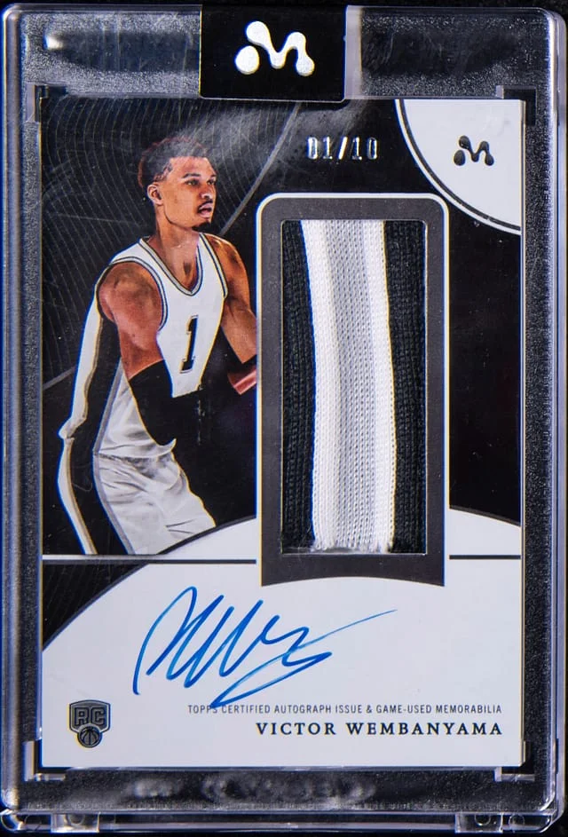2023-24 Topps Victor Wembanyama Mercury Autograph Relics #WAR-4F card image