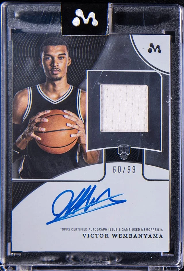 2023-24 Topps Victor Wembanyama Mercury Autograph Relic #WAR-5A card image