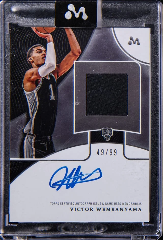 2023-24 Topps Victor Wembanyama Mercury Autograph Relic #WAR-7A card image