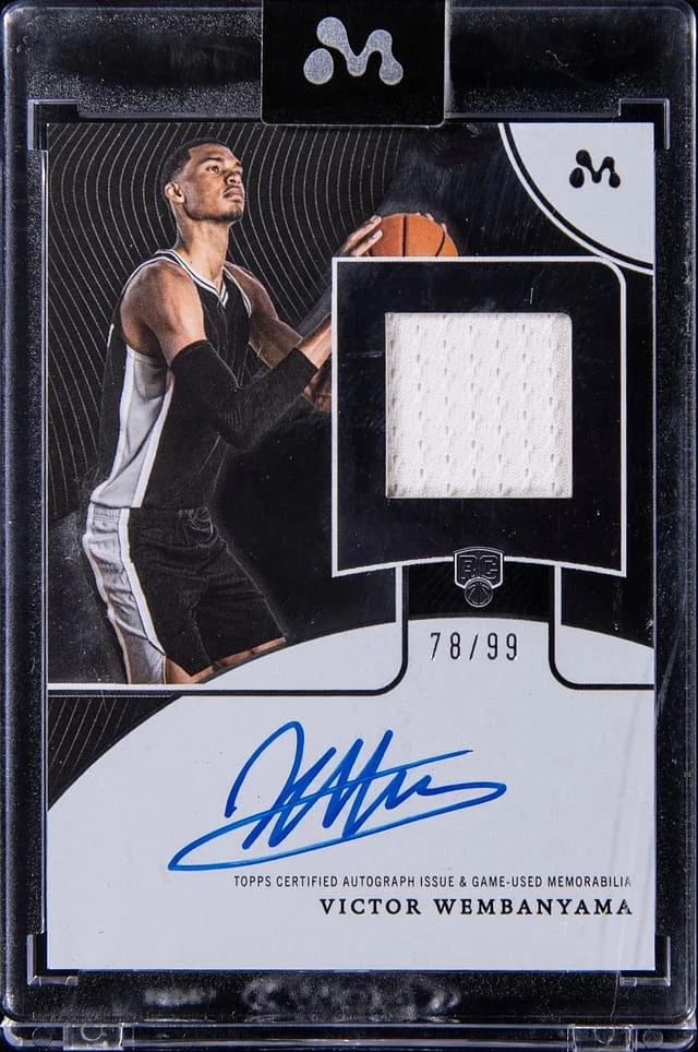 2023-24 Topps Victor Wembanyama Mercury Autograph Relic #WAR-8A card image