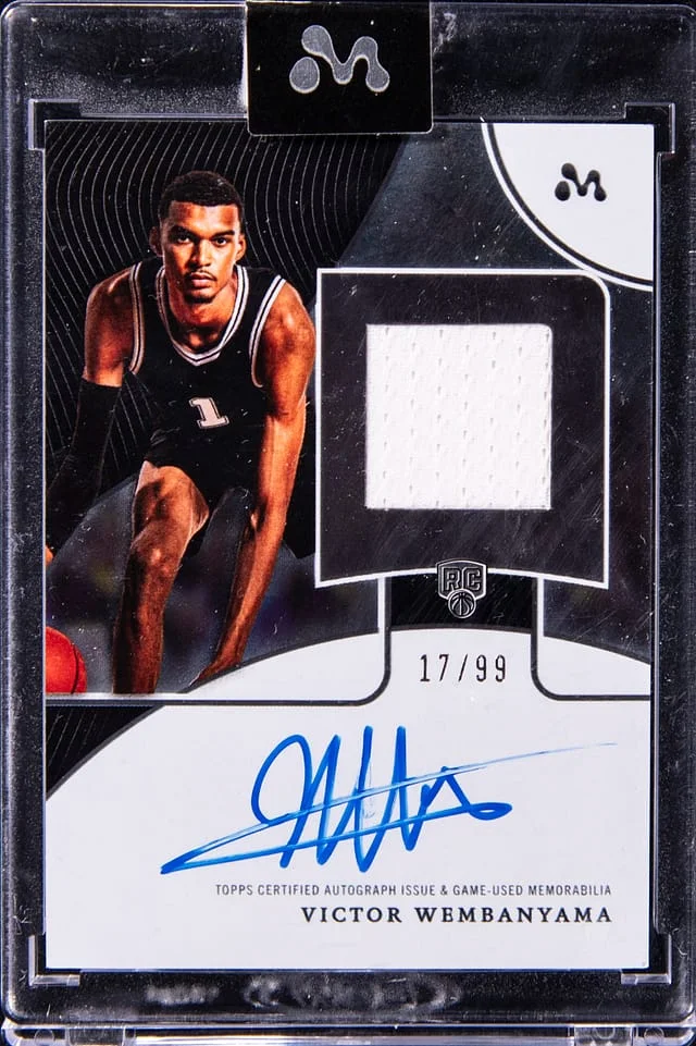 2023-24 Topps Victor Wembanyama Mercury Autograph Relic #WAR-9A card image