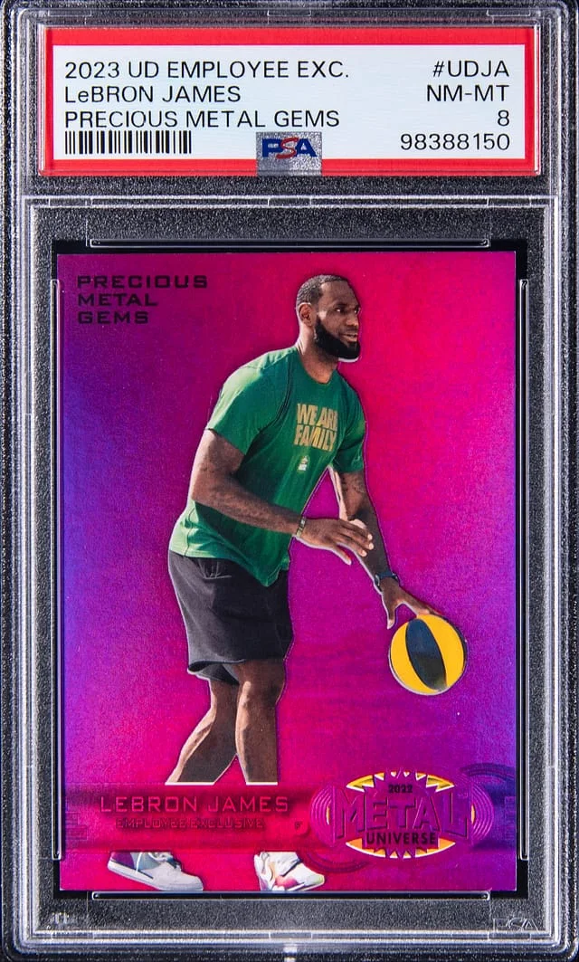 2023-24 Upper Deck LeBron James Employee Exclusive Precious Metal Gems #UDJA card image