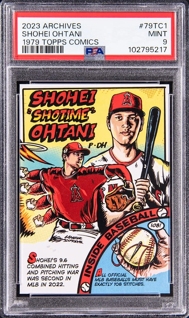 2023 Archives 1979 Topps Comics Shohei Ohtani #79TC-1 card image