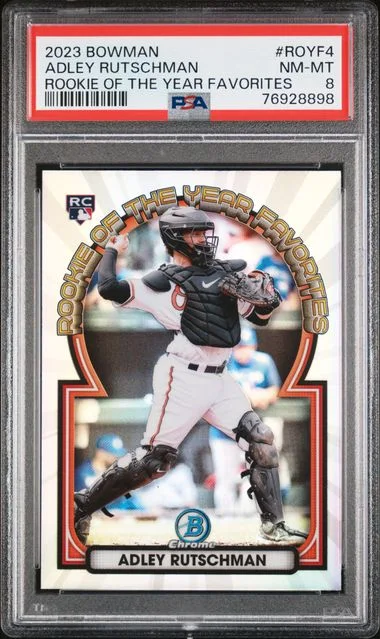 2023 Bowman Adley Rutschman ROY Favorites #ROYF4 card image
