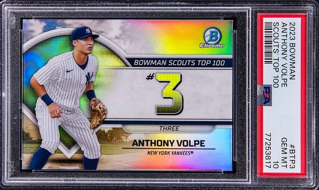2023 Bowman Anthony Volpe Scouts Top 100 #BTP3 card image