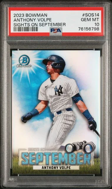 2023 Bowman Anthony Volpe Sights On September #SOS14 card image