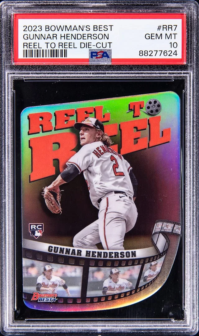 2023 Bowman Best Gunnar Henderson Reel to Reel Die-Cut #RR7 card image