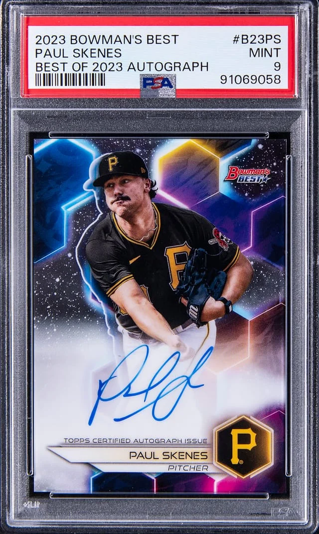 2023 Bowman Best Paul Skenes of 2023 Autograph Blue #B23PS card image