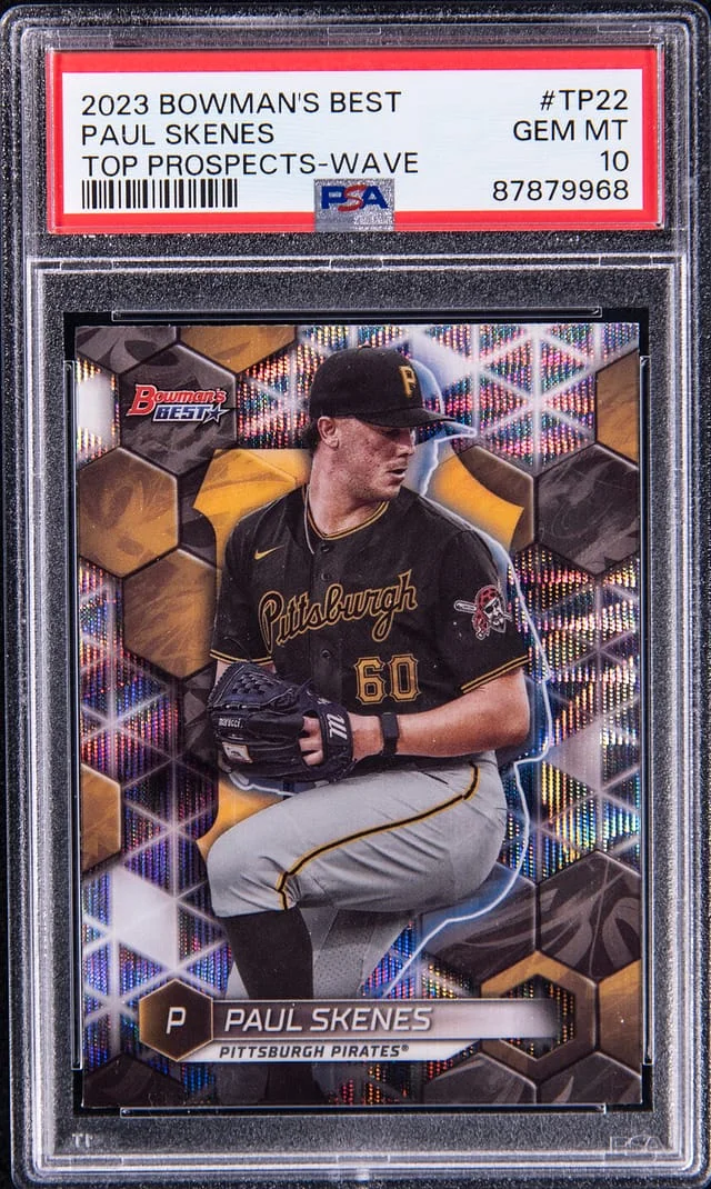 2023 Bowman Best Paul Skenes Top Prospects Wave #TP22 card image