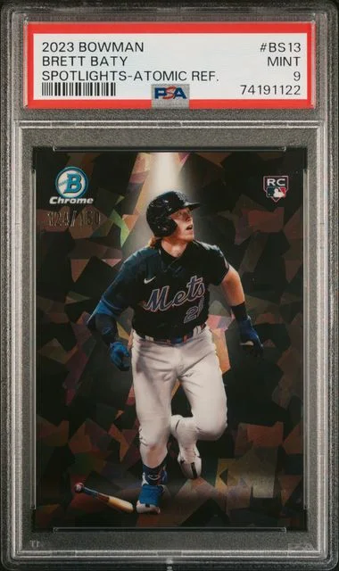 2023 Bowman Brett Baty Spotlights Atomic Refractor #BS-13 card image