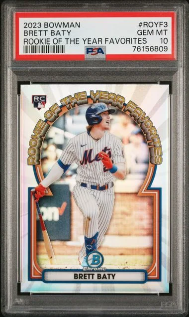 2023 Bowman Brett Baty Of The Year Favorites #ROYF3 card image