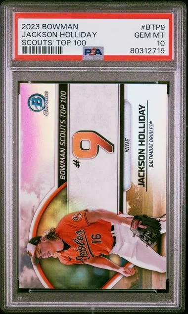 2023 Bowman Btp9 Jackson Holliday Scouts' Top #100 card image