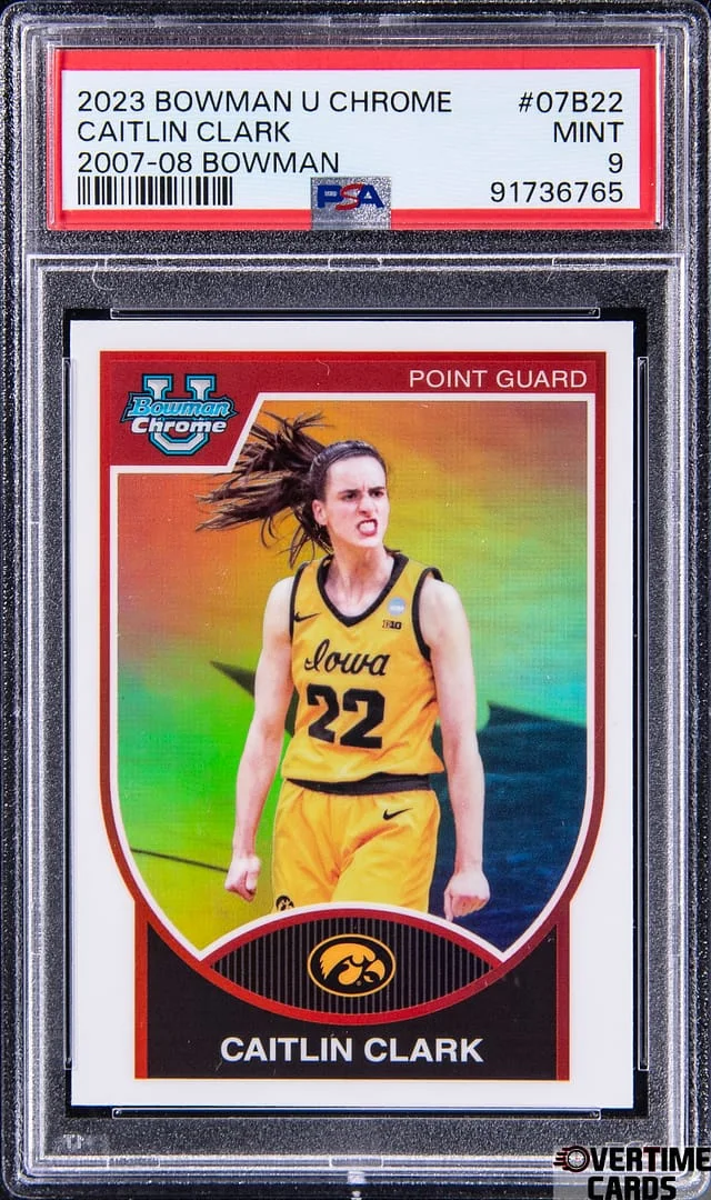 2023 Bowman Caitlin Clark U Chrome 2007-08 Bowman #07B22 card image