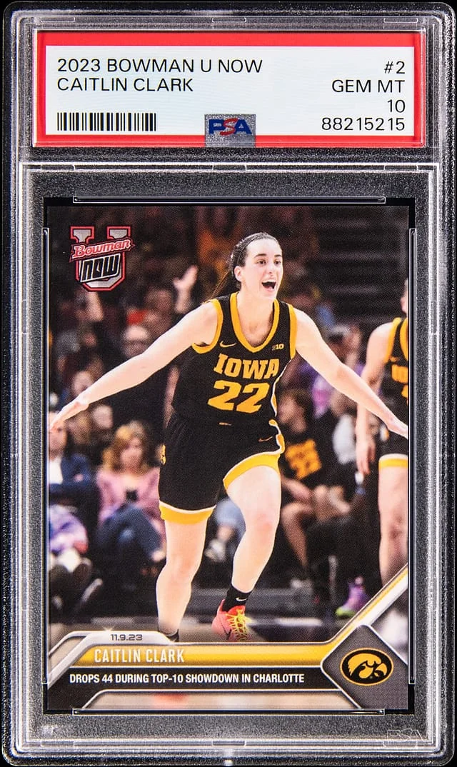 2023 Bowman Caitlin Clark U Now #2 card image