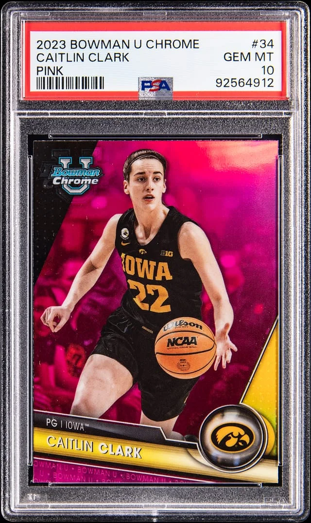 2023 Bowman Caitlin Clark U Chrome #34 card image