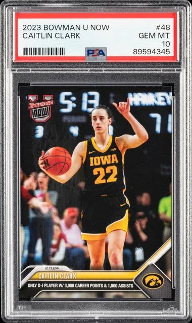 2023 Bowman Caitlin Clark U Now #48 card image