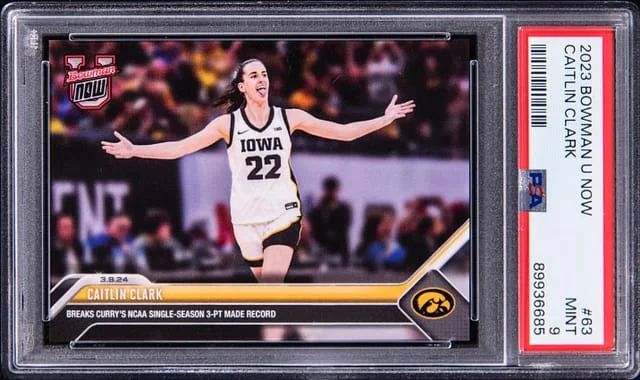 2023 Bowman Caitlin Clark U Now #63 card image