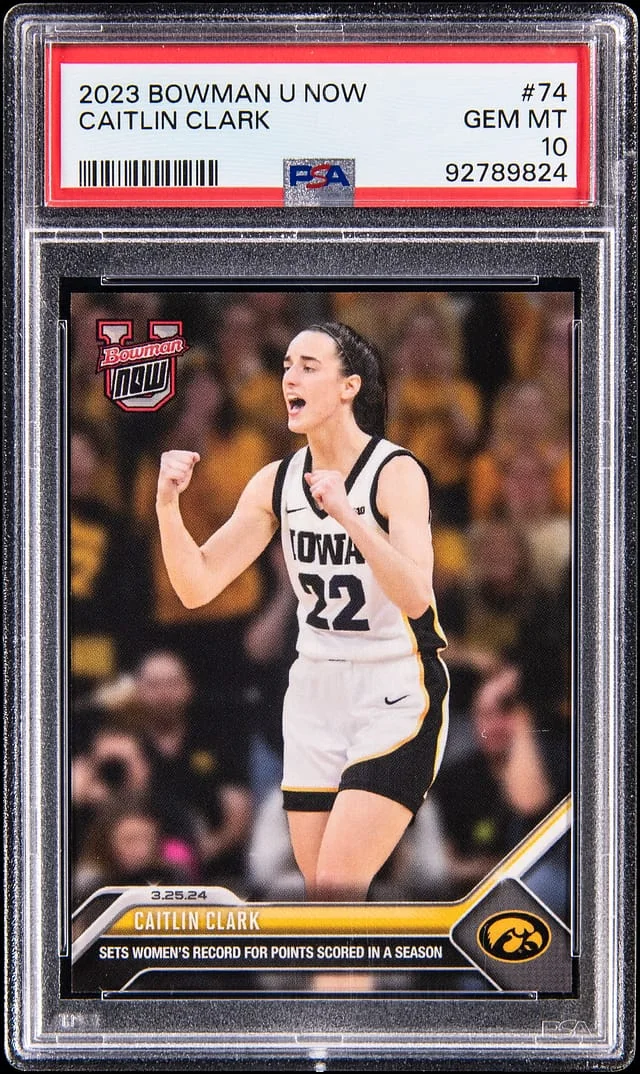 2023 Bowman Caitlin Clark U Now #74 card image