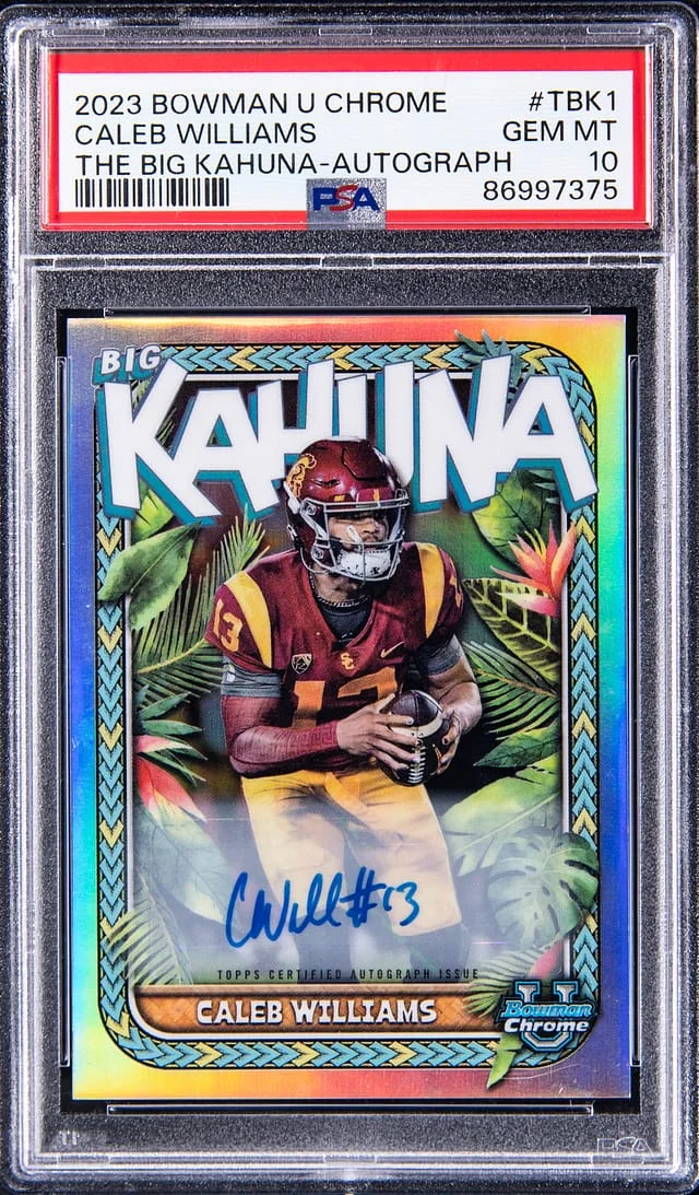 2023 Bowman Caleb Williams U Chrome The Big Kahuna Autograph #TBK-1 card image