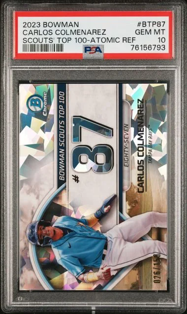 2023 Bowman Carlos Colmenarez Scouts' Top 100 #BTP87 card image