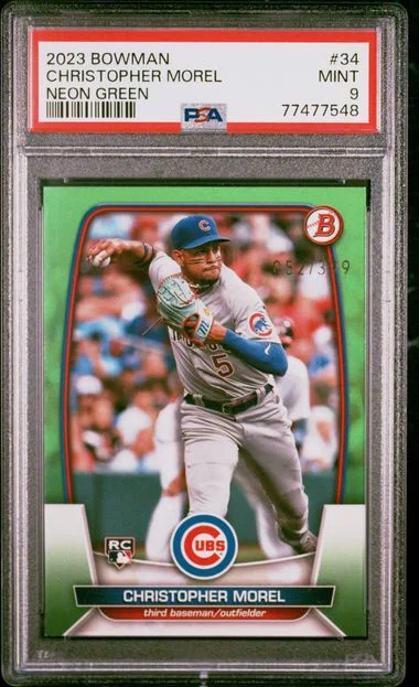 2023 Bowman Christopher Morel Neon Green #34 card image