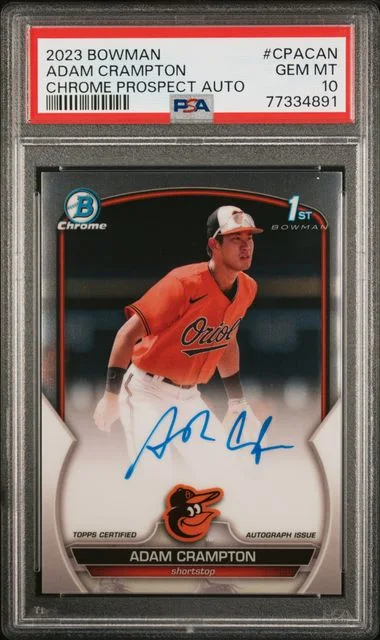 2023 Bowman Chrome Adam Crampton Prospect Autographs #CPA-CAN card image