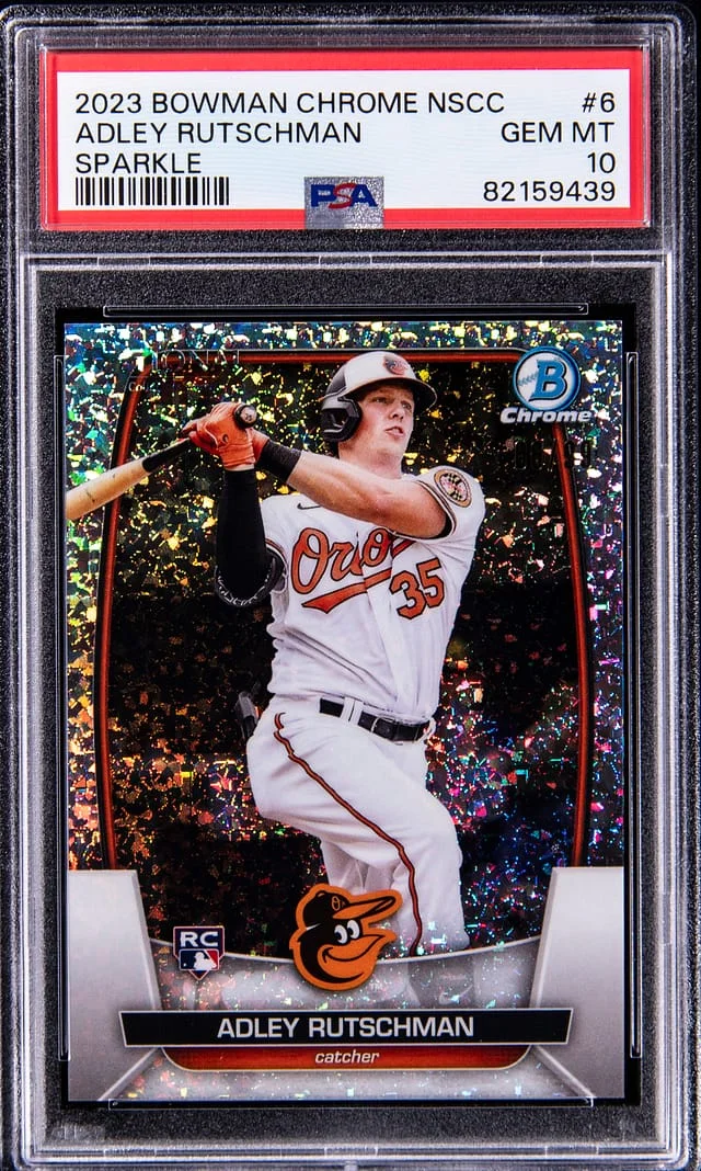 2023 Bowman Chrome Adley Rutschman National Gold #6 card image