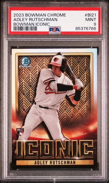 2023 Bowman Chrome Adley Rutschman Bowman Iconic #BI21 card image