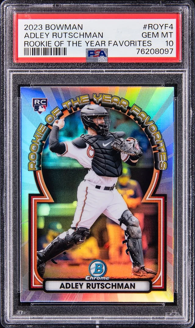 2023 Bowman Chrome Adley Rutschman Of The Year Favorites #ROYF-4 card image