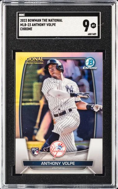 2023 Bowman Chrome Anthony Volpe The National #MLB23 card image