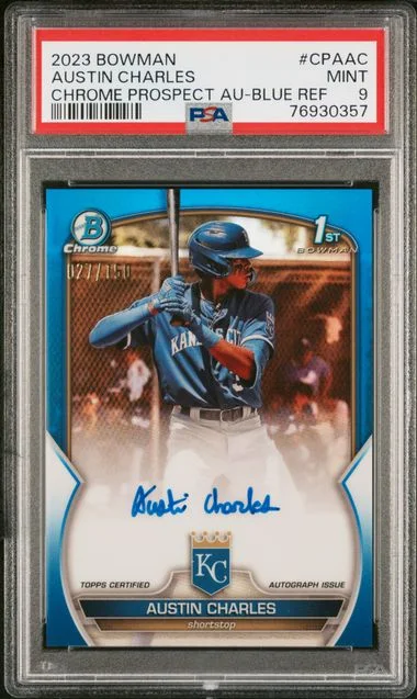 2023 Bowman Chrome Austin Charles Prospect Autographs #CPAAC card image